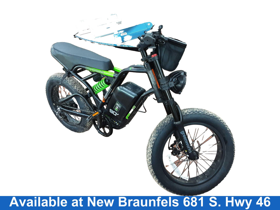 Greenworks 0vb917 Black Fat Tire Bike