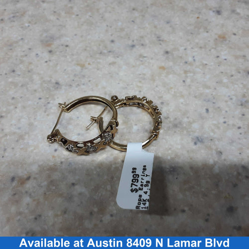 Earrings - Yellow Gold 14k (.585) 4.9 grams