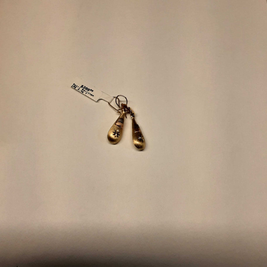 Earrings - Yellow Gold 10k (.417) 2.4 grams