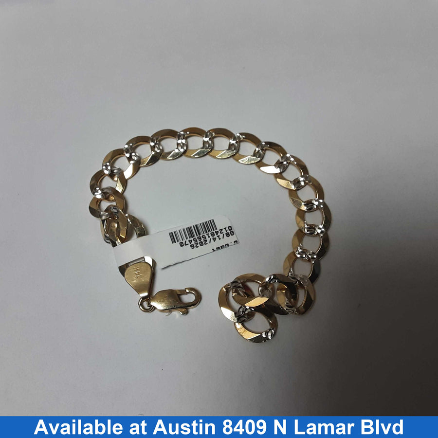 Cuban Link Bracelet - Yellow Gold 14k (.585) 15.8 grams 7 inch