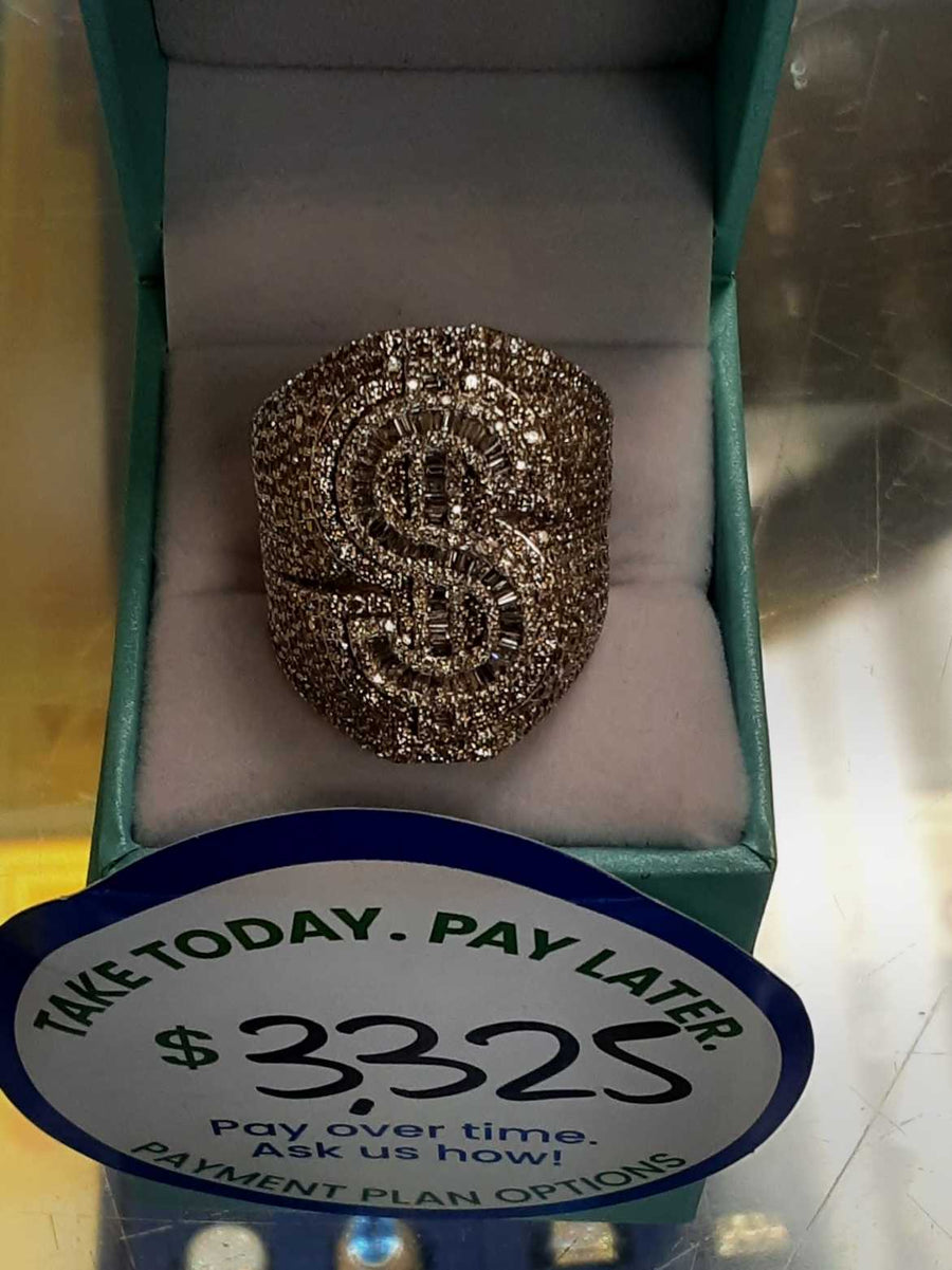 Men's Ring - Yellow Gold 10k (.417) 13.8 grams Size 8.5