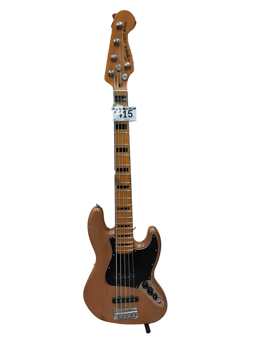 Fender Squier Jazz Bass Brown Electric Bass Guitar