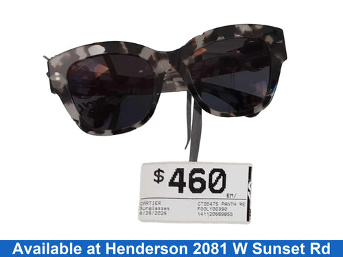 Cartier Ct0547s Panthère C Sunglasses Tortoise / Green Camo