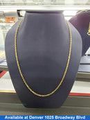 Rope Chain - Yellow Gold 14k (.585) 8.9 grams 22 inch