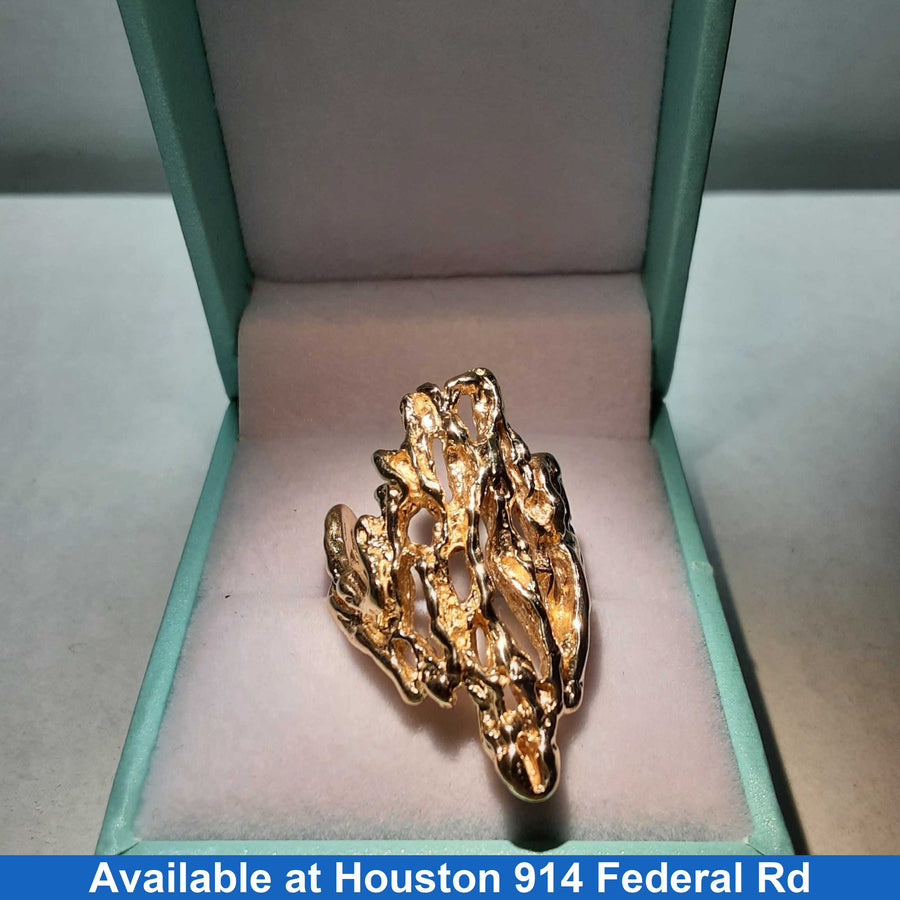 Women's Ring - Yellow Gold 14k (.585) 10 grams Size 7.5