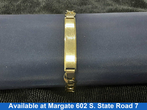 ID Bracelet - Yellow Gold 14k (.585) 14.8 grams 8 inch