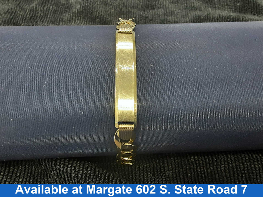ID Bracelet - Yellow Gold 14k (.585) 14.8 grams 8 inch