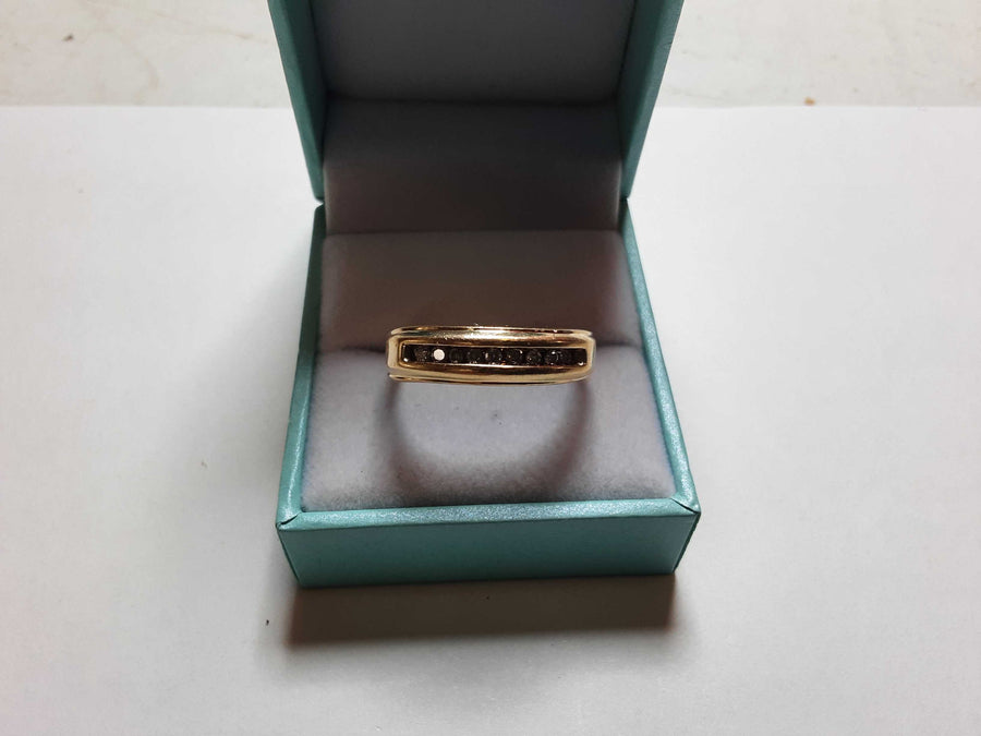 Ring - Wedding Band - Yellow Gold 10k (.417) 3 grams Size 11