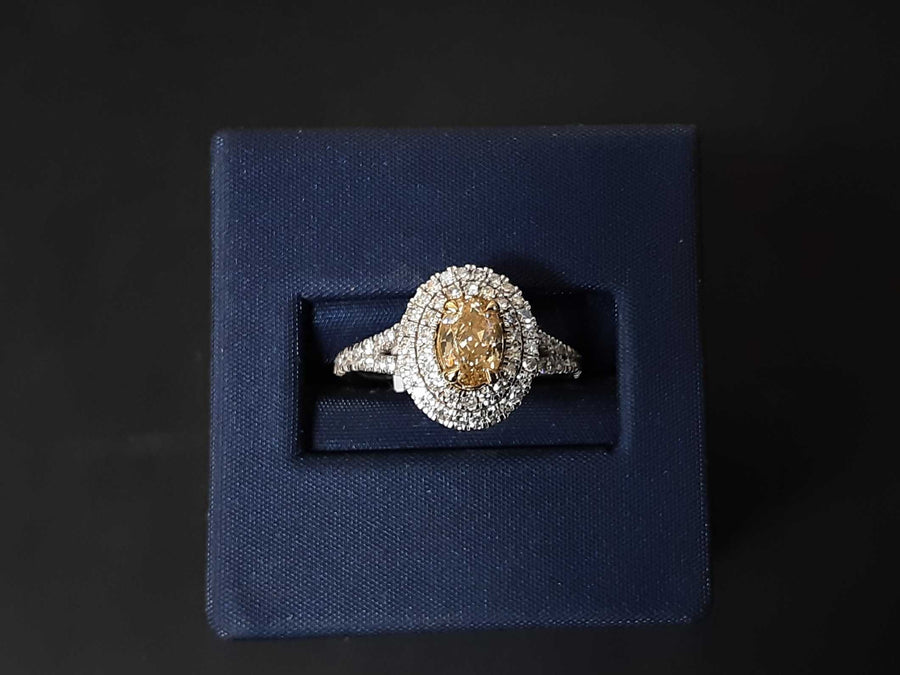 Women's Ring - White Gold 10k (.417) 3.5 Grams Size 7.5 Labgrown