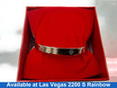 Bangle Bracelet - White Gold 14k (.585) 13 grams 8 inch