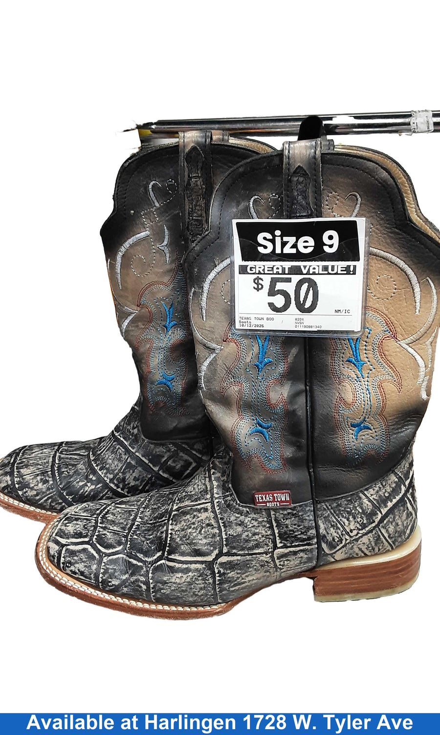 Texas Town Boots 8204 Black