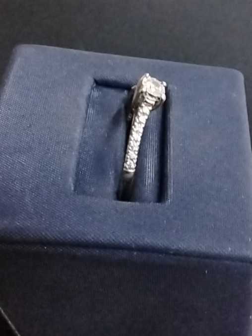 Women's Ring - Solitaire - Yellow Gold 14k (.585) 2.1 grams Size 20