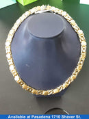 Tricolor Chain - Yellow Gold 14k (.585) 28.5 grams 10 inch