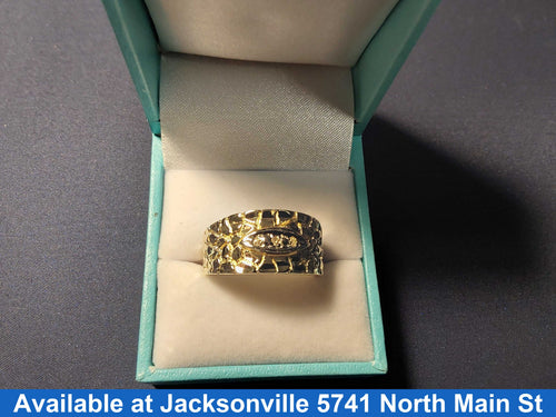 Men's Ring - Yellow Gold 14k (.585) 7.9 grams Size 10.5