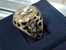 Men's Ring - Yellow Gold 10k (.417) 3.7 grams Size 20