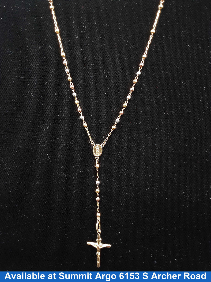 Religious Pendant - Tricolor Gold 14k (.585) 6.3 grams