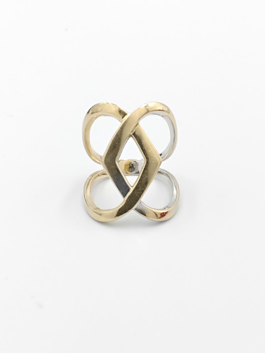 Women's Ring - Yellow Gold 14k (.585) 7.4 grams Size 7.5