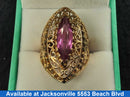Women's Ring - Yellow Gold 14k (.585) 7.8 grams Size 8