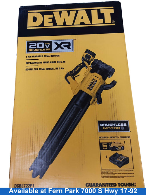 Dewalt Dcbl722p1 Yellow Cordless Leaf Blower