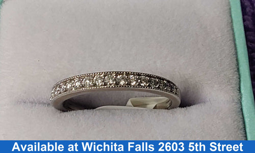 Women's Ring - Anniversary - White Gold 10k (.417) 1.9 grams Size 7