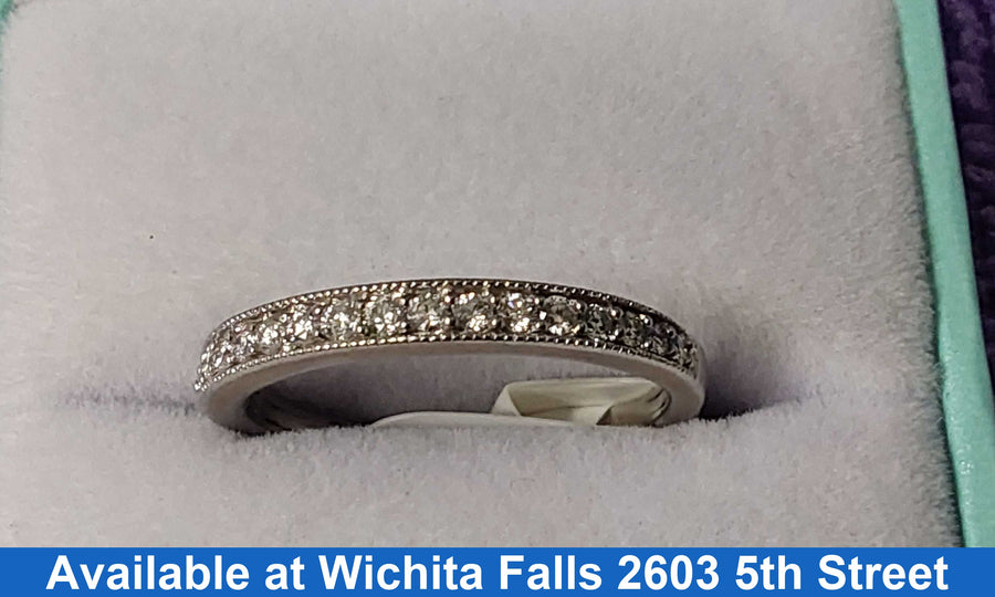 Women's Ring - Anniversary - White Gold 10k (.417) 1.9 grams Size 7