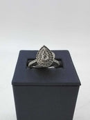 Women's Ring - Solitaire - White Gold 10k (.417) 3 grams Size 8.5