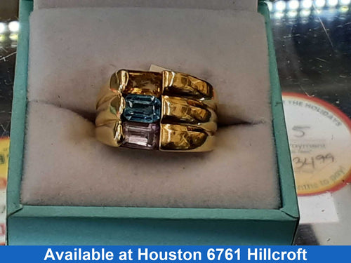 Women's Ring - Yellow Gold 14k (.585) 6 grams Size 8