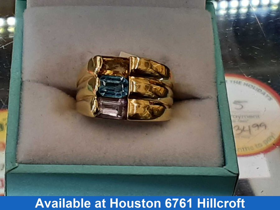 Women's Ring - Yellow Gold 14k (.585) 6 grams Size 8