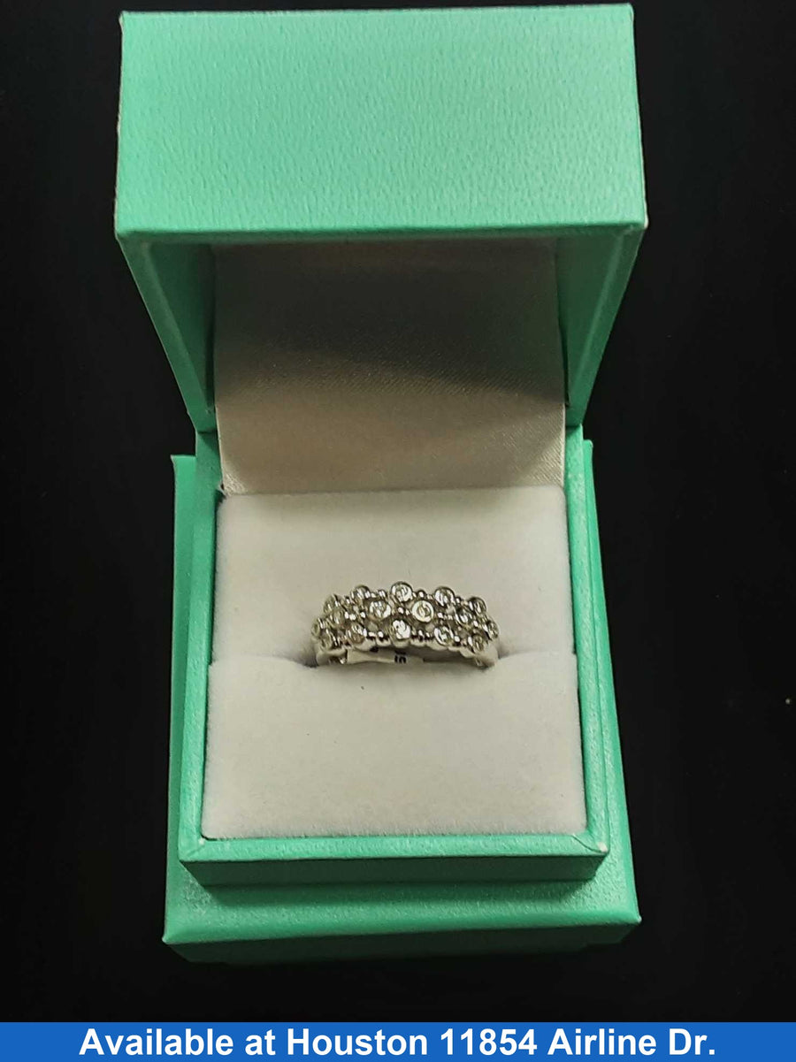 Women's Ring - White Gold 14k (.585) 3.7 grams Size 8