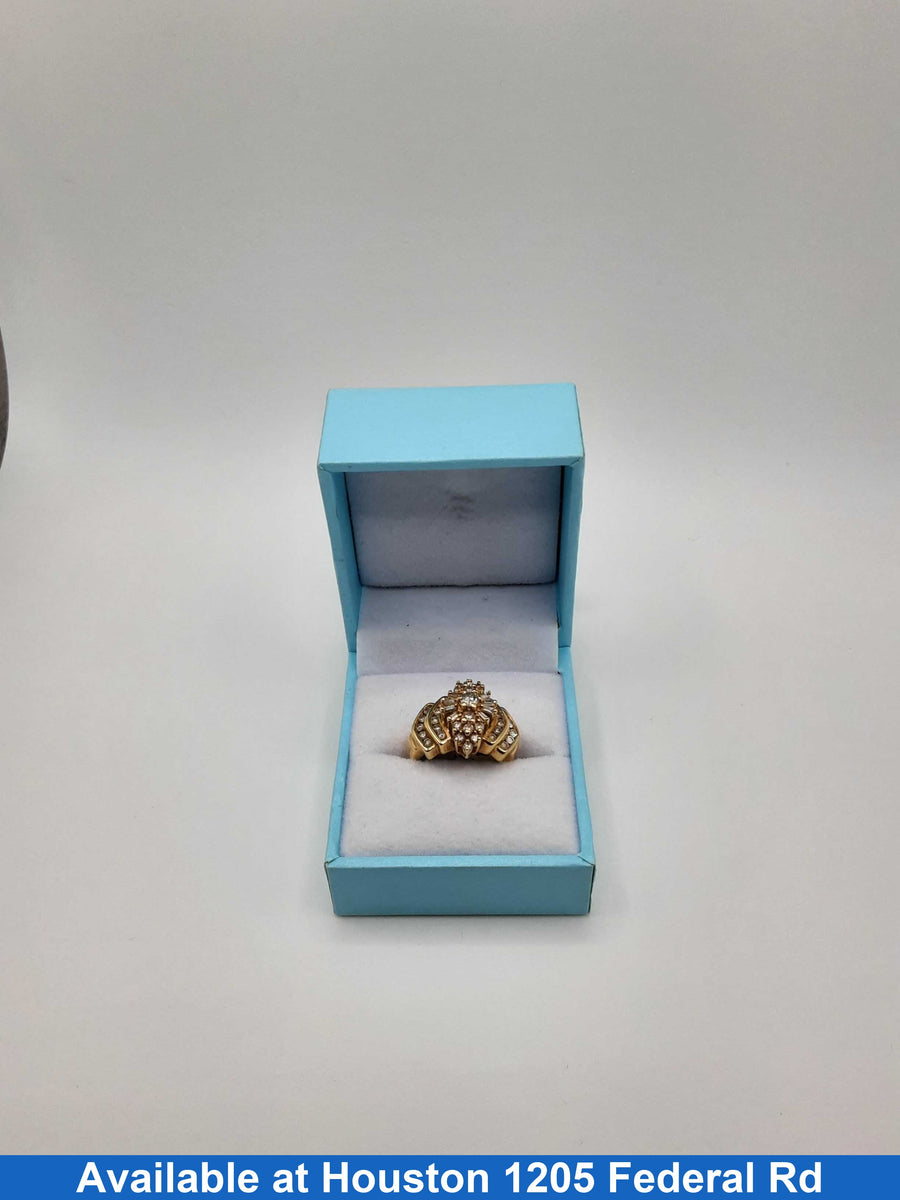 Women's Ring - Yellow Gold 14k (.585) 7.1 grams Size 5