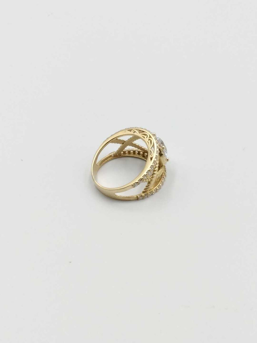 Women's Ring - Yellow Gold 14k (.585) 5.4 grams Size 9