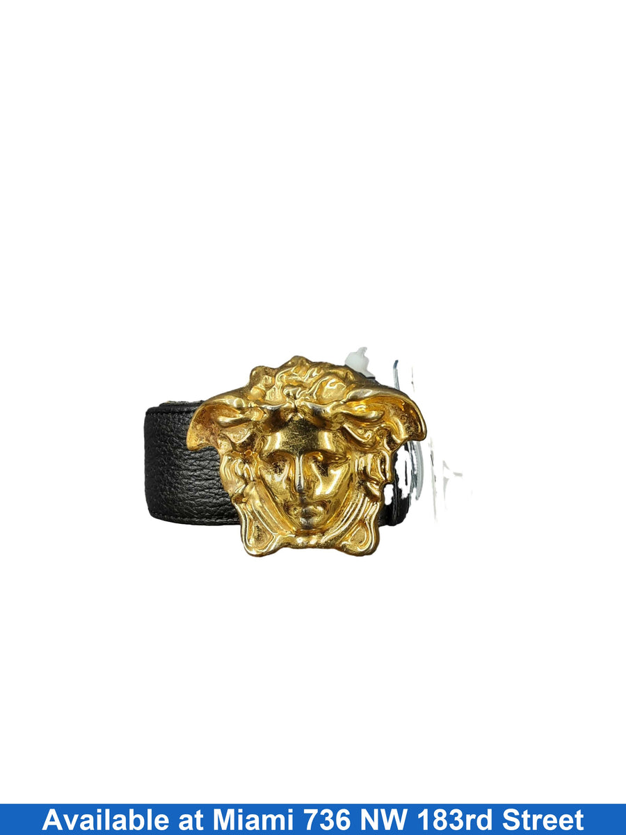 Versace 41409096 Black Belt / Buckle
