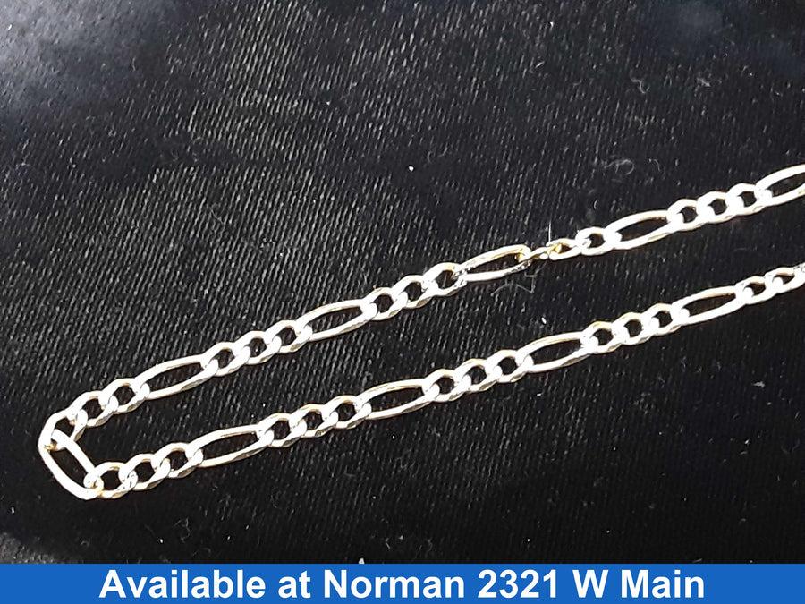 Figaro Chain - Yellow Gold 14k (.585) 11.5 grams 26 inch