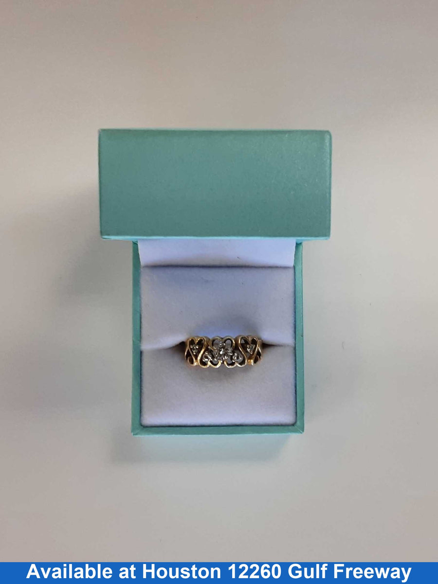 Women's Ring - Yellow Gold 14k (.585) 4.7 grams Size 20