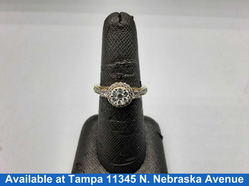 Women's Ring - Yellow Gold 14k (.585) 3.9 grams Size 20