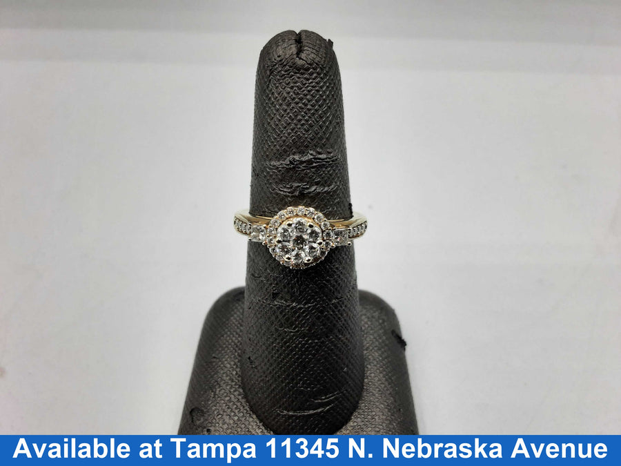 Women's Ring - Yellow Gold 14k (.585) 3.9 grams Size 20