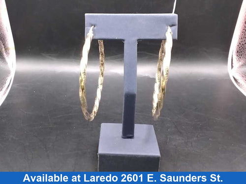 Hoop Earrings - Yellow Gold 10k (.417) 5.8 grams