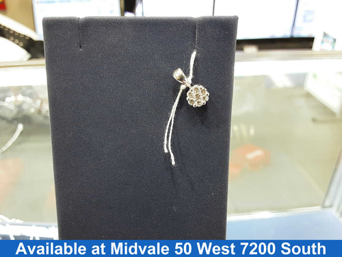 Diamond Pendant - White Gold 14k (.585) 0.7 grams