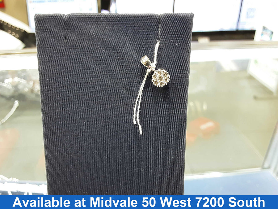 Diamond Pendant - White Gold 14k (.585) 0.7 grams