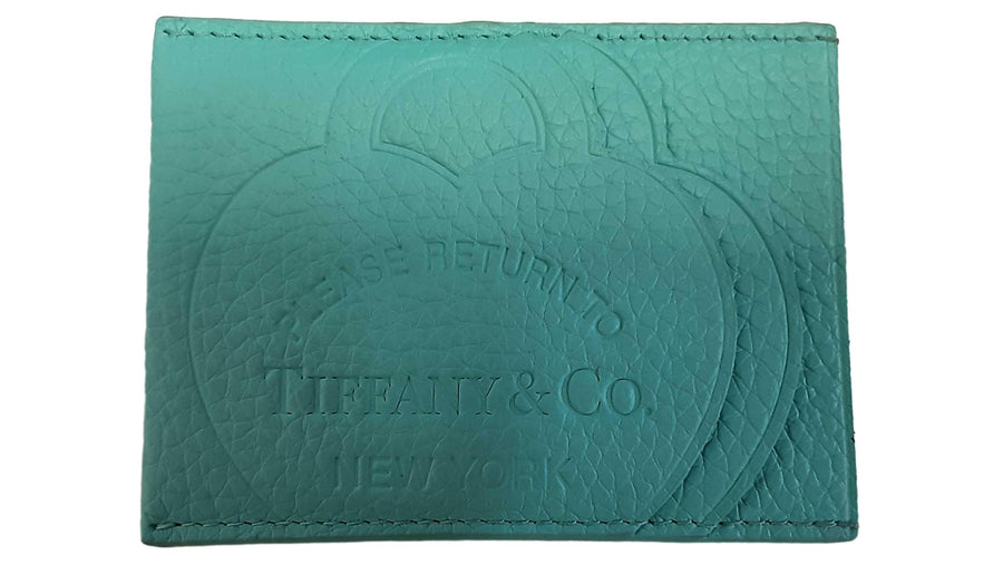 Tiffany & Co. Card Holder Green Wallet