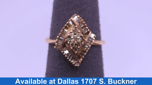 Women's Ring - Yellow Gold 10k (.417) 2.6 grams Size 6