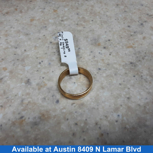 Ring - Wedding Band - Yellow Gold 18k (.750) 4.8 grams Size 7