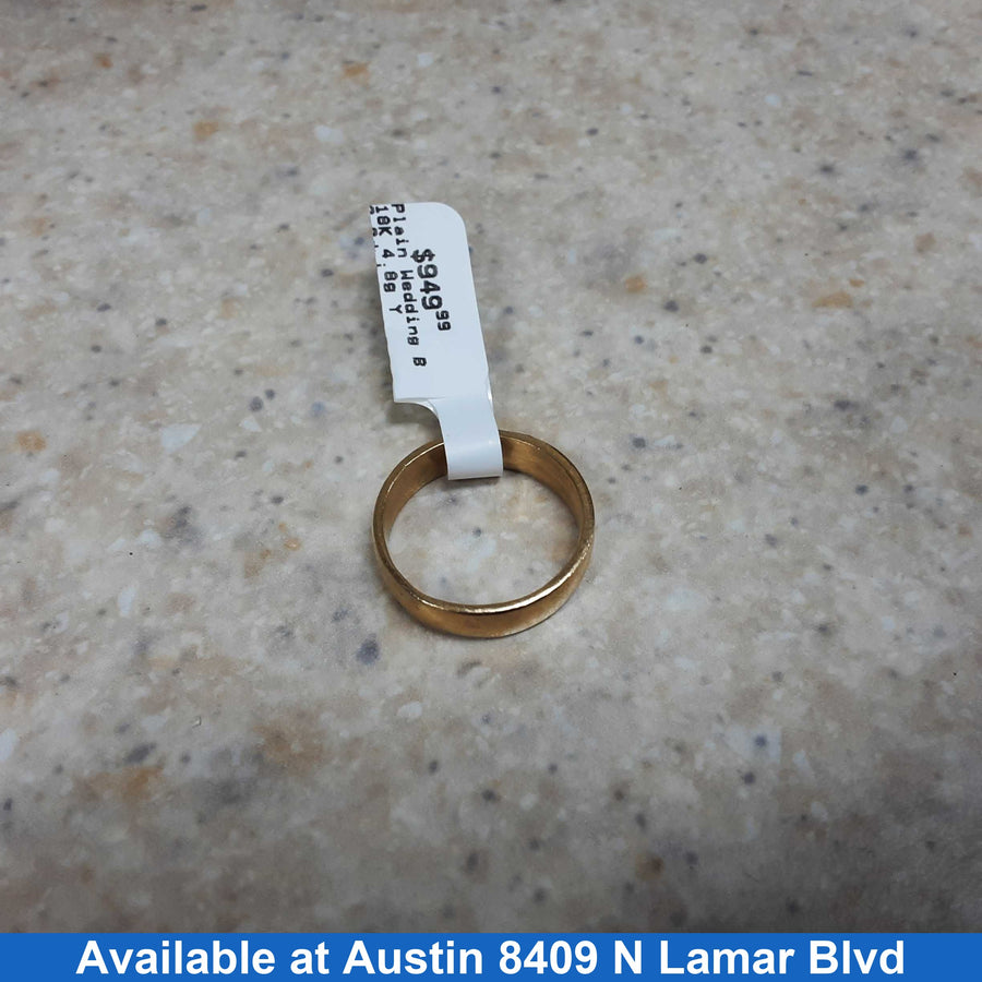Ring - Wedding Band - Yellow Gold 18k (.750) 4.8 grams Size 7
