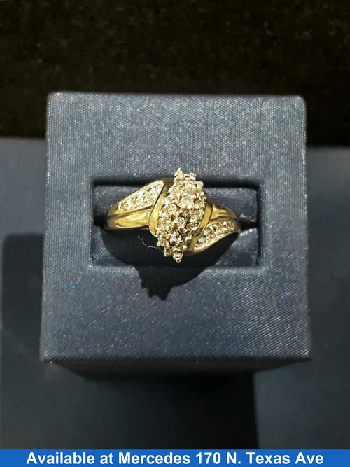 Women's Ring - Yellow Gold 10k (.417) 3 grams Size 10
