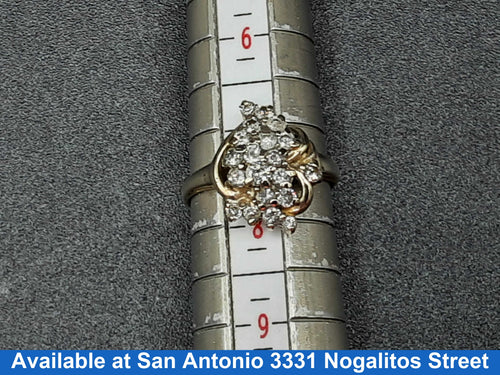 Women's Ring - Yellow Gold 10k (.417) 3.8 grams Size 20