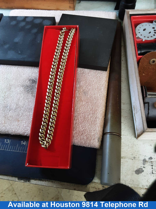 Cuban Link Chain - Yellow Gold 10k (.417) 101.3 grams 24 inch