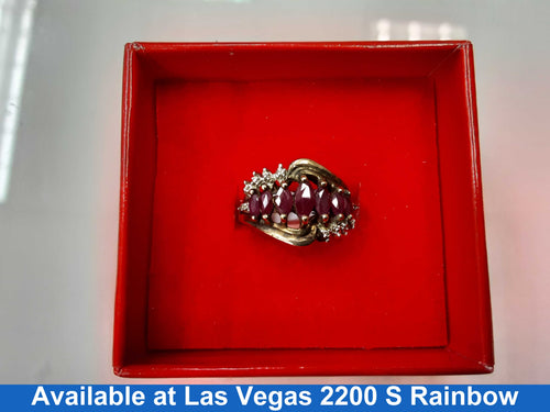 Women's Ring - Yellow Gold 10k (.417) 2.4 grams Size 7