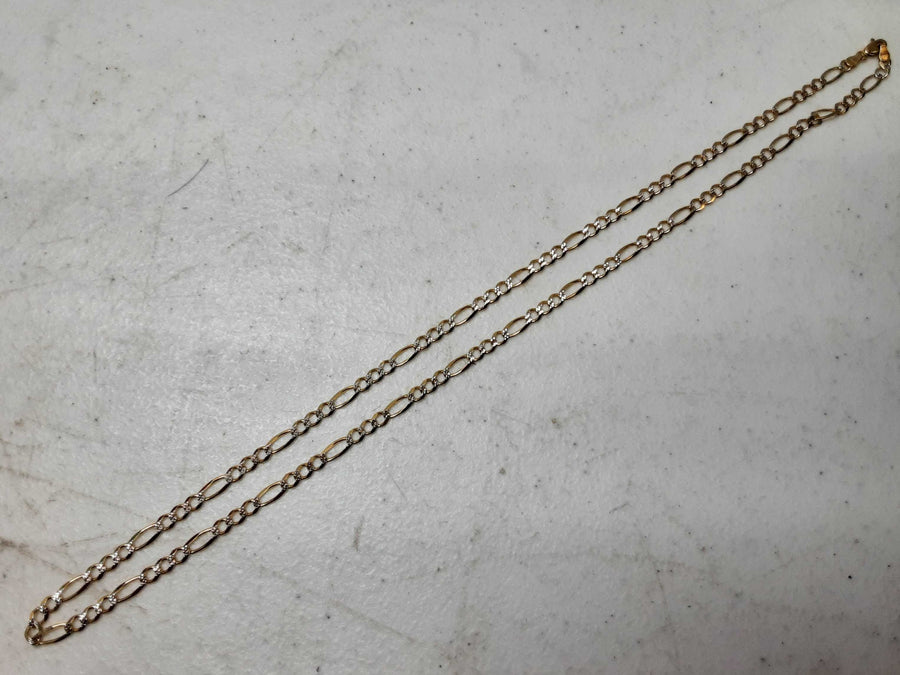 Figaro Chain - Yellow Gold 14k (.585) 14.3 grams 24 inch