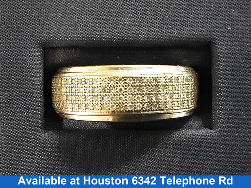 Men's Ring - Yellow Gold 10k (.417) 3.4 grams Size 10.5