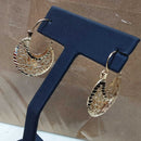 Filigree Earrings - Tricolor Gold 14k (.585) 4.8 grams
